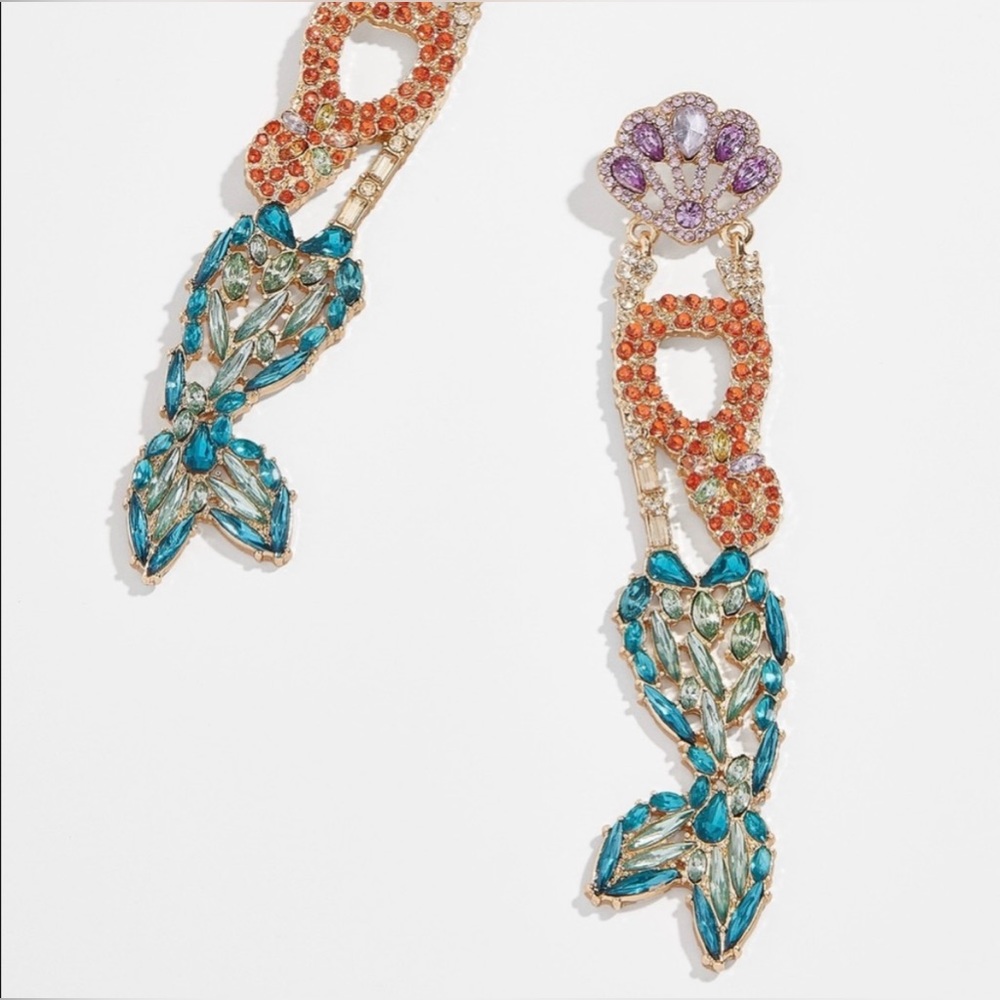 BaubleBar NWT Ari Drop Mermaid Dangle Earrings